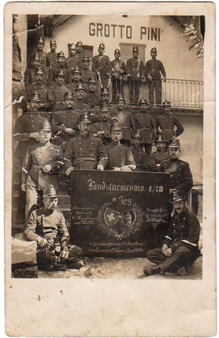 Grotto Pini, 1916, foto cartolina