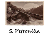 bottone per album cartoline di Santa Petronilla