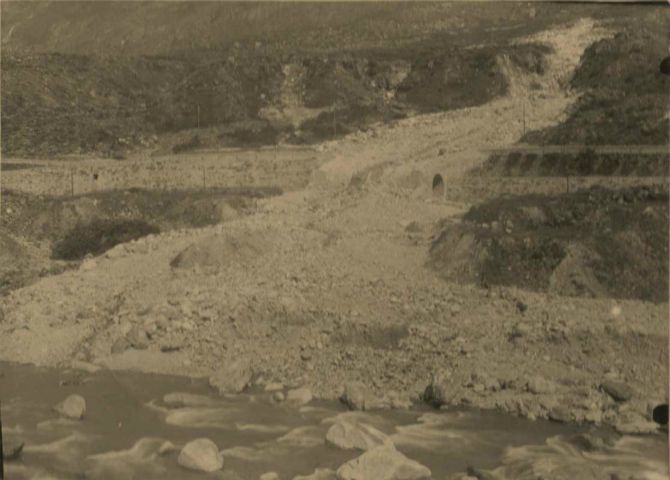 Alluvione 1932 (?), foto Pons Pollegio